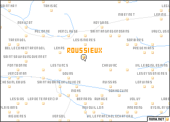 map of Roussieux