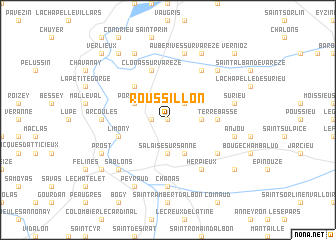 map of Roussillon