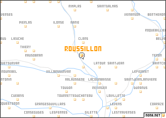 map of Roussillon