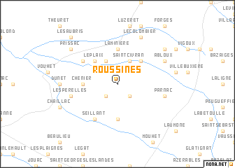 map of Roussines