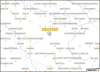 map of Rousson