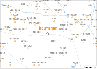 map of Routenga