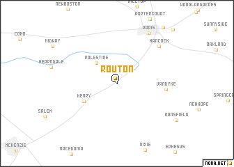 map of Routon