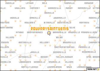 map of Rouvray-Saint-Denis