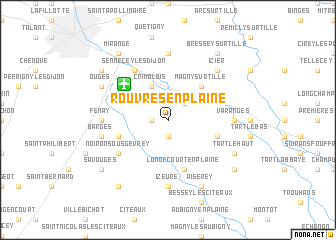 map of Rouvres-en-Plaine