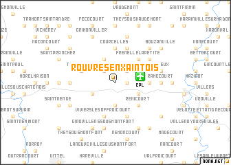 map of Rouvres-en-Xaintois