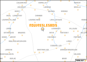 map of Rouvres-les-Bois