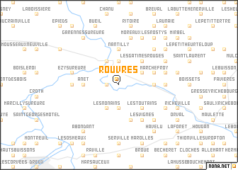 map of Rouvres