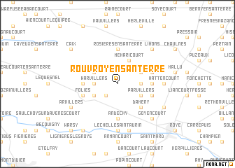 map of Rouvroy-en-Santerre