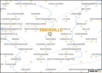 map of Rouxeville