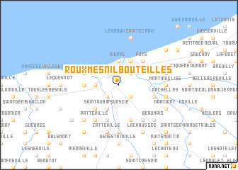 map of Rouxmesnil-Bouteilles