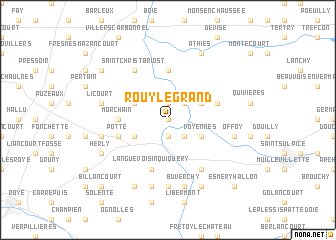 map of Rouy-le-Grand