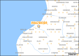 map of Rouzákion