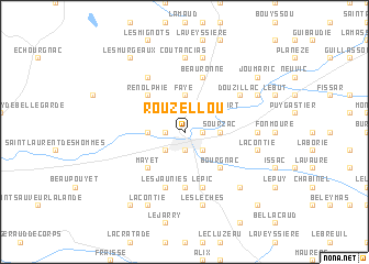 map of Rouzellou