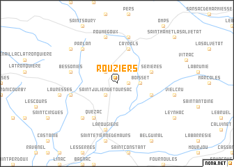 map of Rouziers