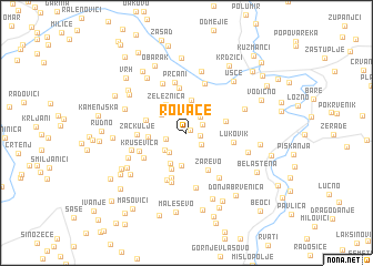 map of Rovače