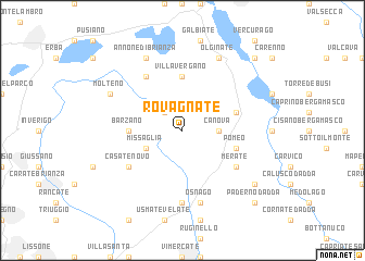 map of Rovagnate