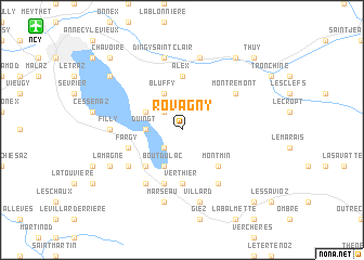 map of Rovagny