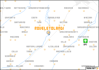 map of Roveleto Landi