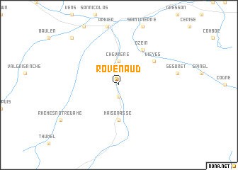 map of Rovenaud