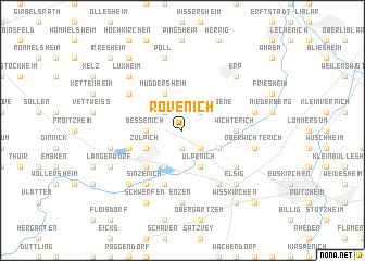 map of Rövenich