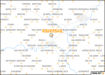 map of Rovensko
