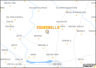 map of Roverbella