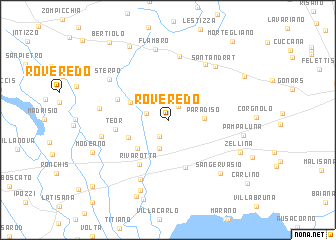 map of Roveredo