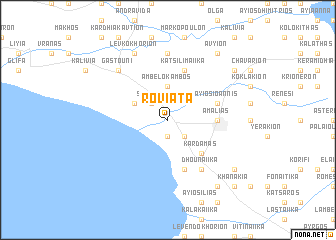 map of Roviáta