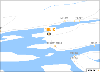 map of Røvik