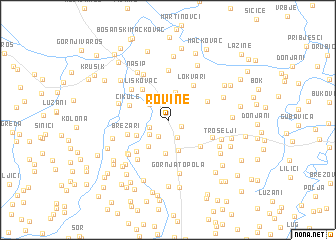 map of Rovine