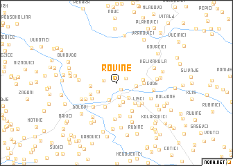 map of Rovine