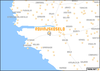 map of Rovinjsko Selo