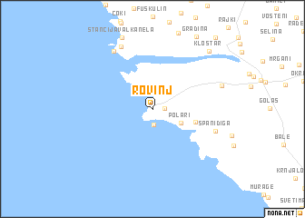 map of Rovinj