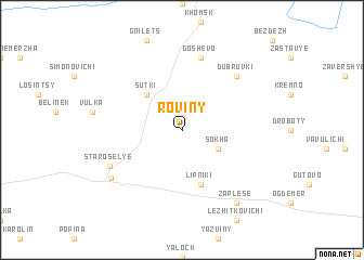 map of Roviny