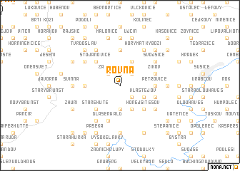 map of Rovná