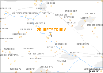 map of Rovnets-Trudy