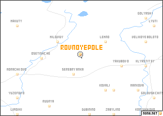 map of Rovnoye Pole