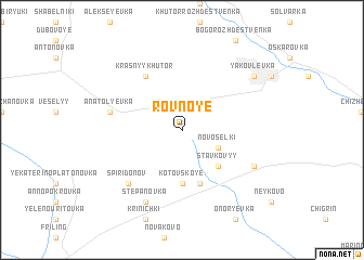 map of Rovnoye