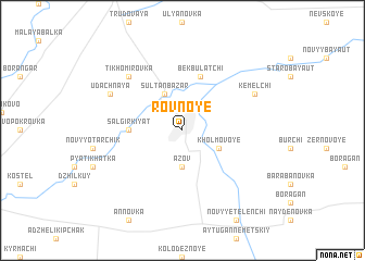 map of Rovnoye