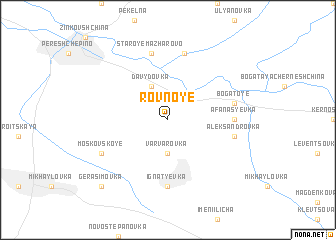 map of Rovnoye