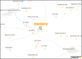 map of Rovnoye