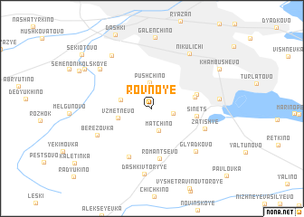 map of Rovnoye
