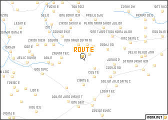 map of Rovte