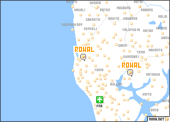 map of Rowal