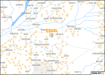 map of Rowāl