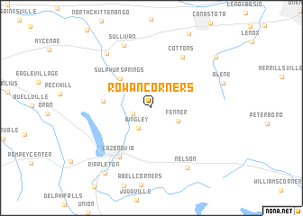 map of Rowan Corners