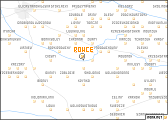 map of Rówce