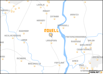 map of Rowell