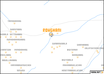 map of Rowghanī